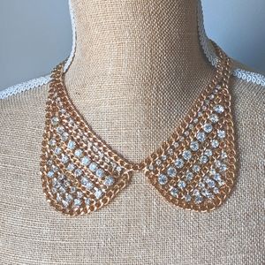 Bling chain bib necklace
